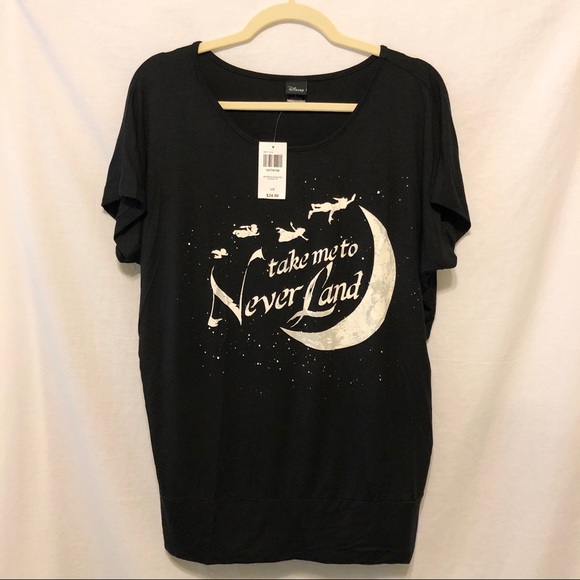 NWT Disney Peter Pan Neverland Dolman Sleeve Shirt - Picture 5 of 6